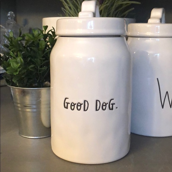 rae dunn good dog jar
